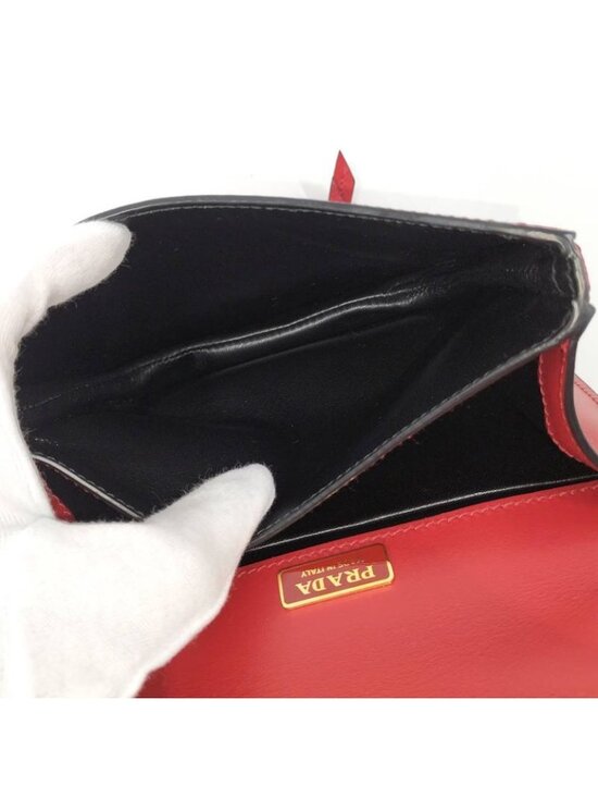 Prada Mini Backpack Handbag Saffiano Red